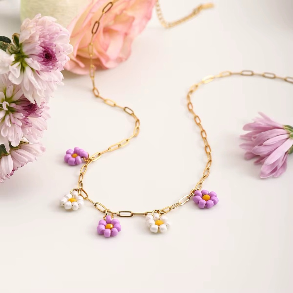 Paperclip  18K Gold Plated Stainless Steel Necklace